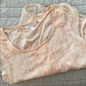 LC blush blouse